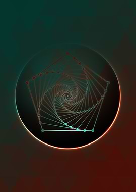 Vector Neon Glyph Rune Art