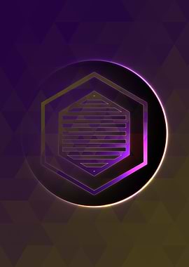 Prismatic Geometric Glyph