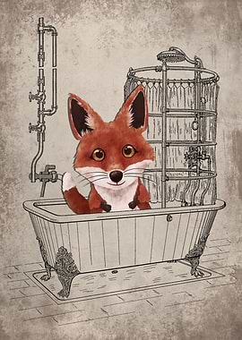 Funny Fox Bathtub