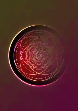 Prismatic Geometric Glyph