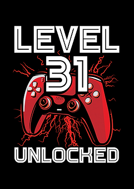Gamer Level 31 birthday