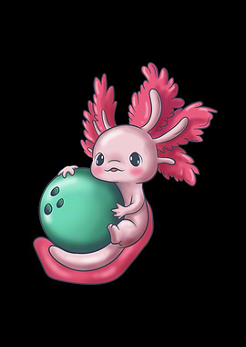 Pink Axolotl Bowling Gift