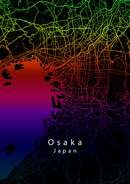 Osaka City Map