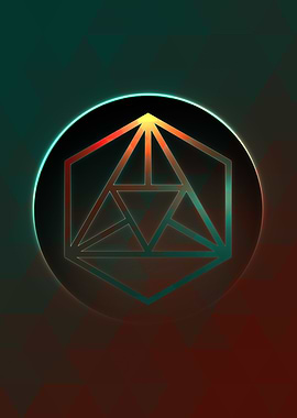 Prismatic Geometric Glyph