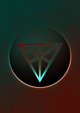 Neon Magic Circle Sign Art