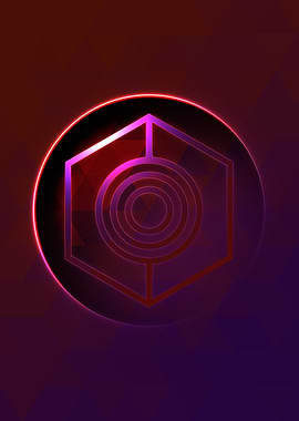 Prismatic Geometric Glyph