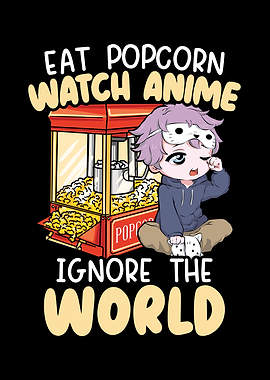 Eat Popcorn Watch Anime