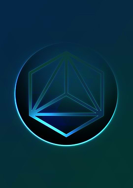 Vector Neon Glyph Rune Art