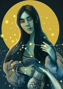 Aquarius Beautiful Woman