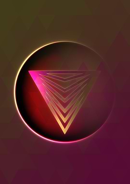 Prismatic Geometric Glyph