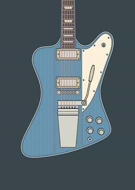 Pelham Blue Stylish Guitar
