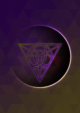 Prismatic Geometric Glyph