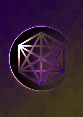 Vector Neon Glyph Rune Art