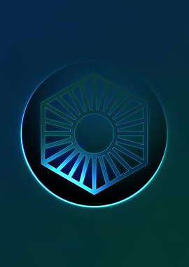 Neon Magic Circle Sign Art