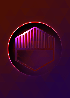 Neon Magic Circle Sign Art