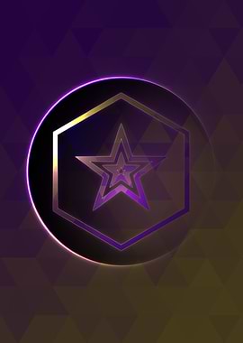 Neon Magic Circle Sign Art