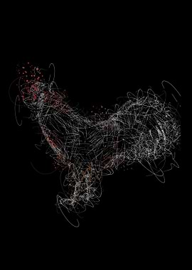 scribble art chicken