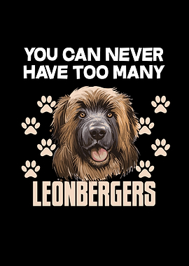 Funny Leonberger Dog Head