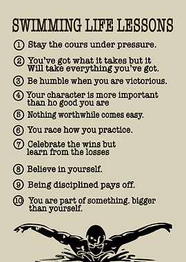 Swimming life lessons