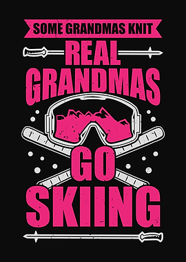 Skiing Grandma Design