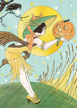 Flapper Scarecrow Girl