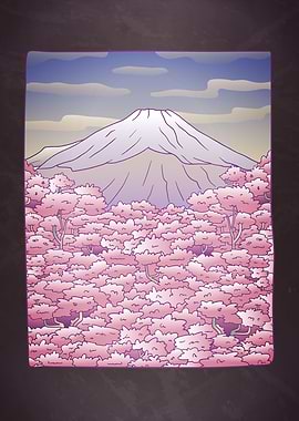 Japanese Mountain Painting