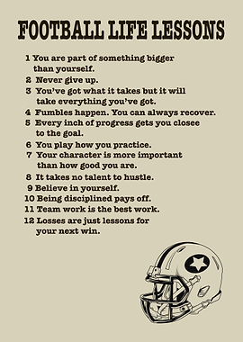 Football life lessons