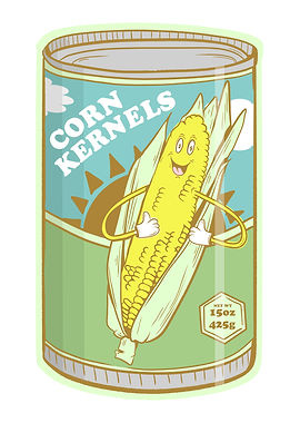 Tin of sweetcorn
