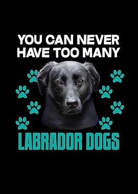 Funny Labrador Dog Head