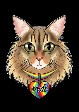 Siberian Cat LGBTQ Flag