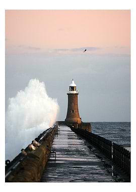 Aesthetic lighthouse sea