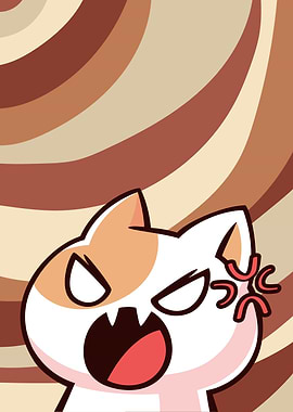 Angry Kawaii Cat