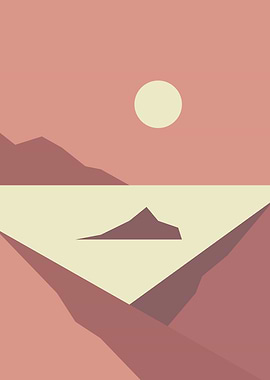 Sunrise river mountain