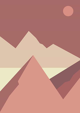 Nature sunset mountains