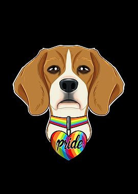 Beagle LGBTQ Flag I Gay