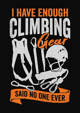 Climbing Gear Rock Climber