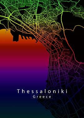 Thessaloniki City Map