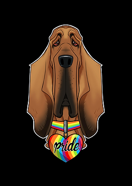 Bloodhound LGBTQ Flag