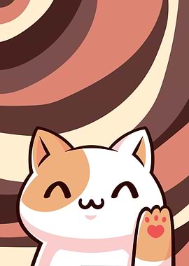 Happy Kawaii Cat