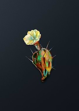 One Spined Opuntia Flower