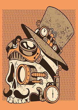 Skull steampunk