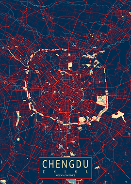 Chengdu City Map Hope