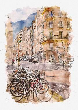 Watercolor Paris