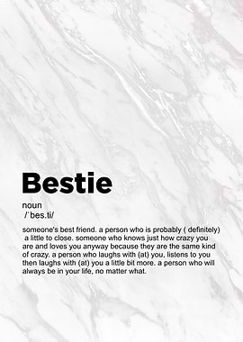 bestie definition poster