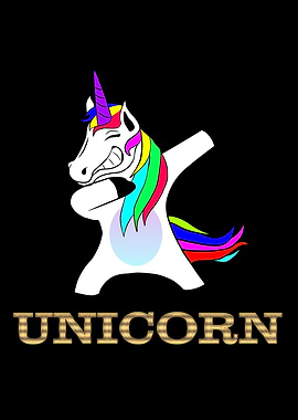 Dabbing Unicorn Mystical