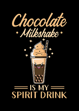 Milkshake Chocolate Kawaii