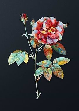 Vintage French Rose Flower