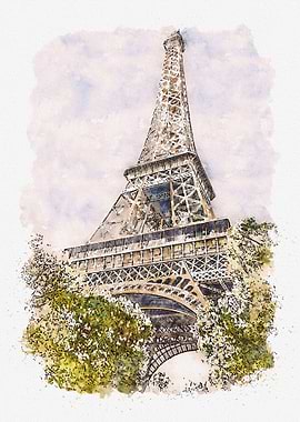 Watercolor Paris