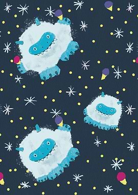 Yeti Monsters Snowcones