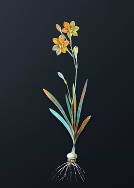 Vintage Coppertips Flower